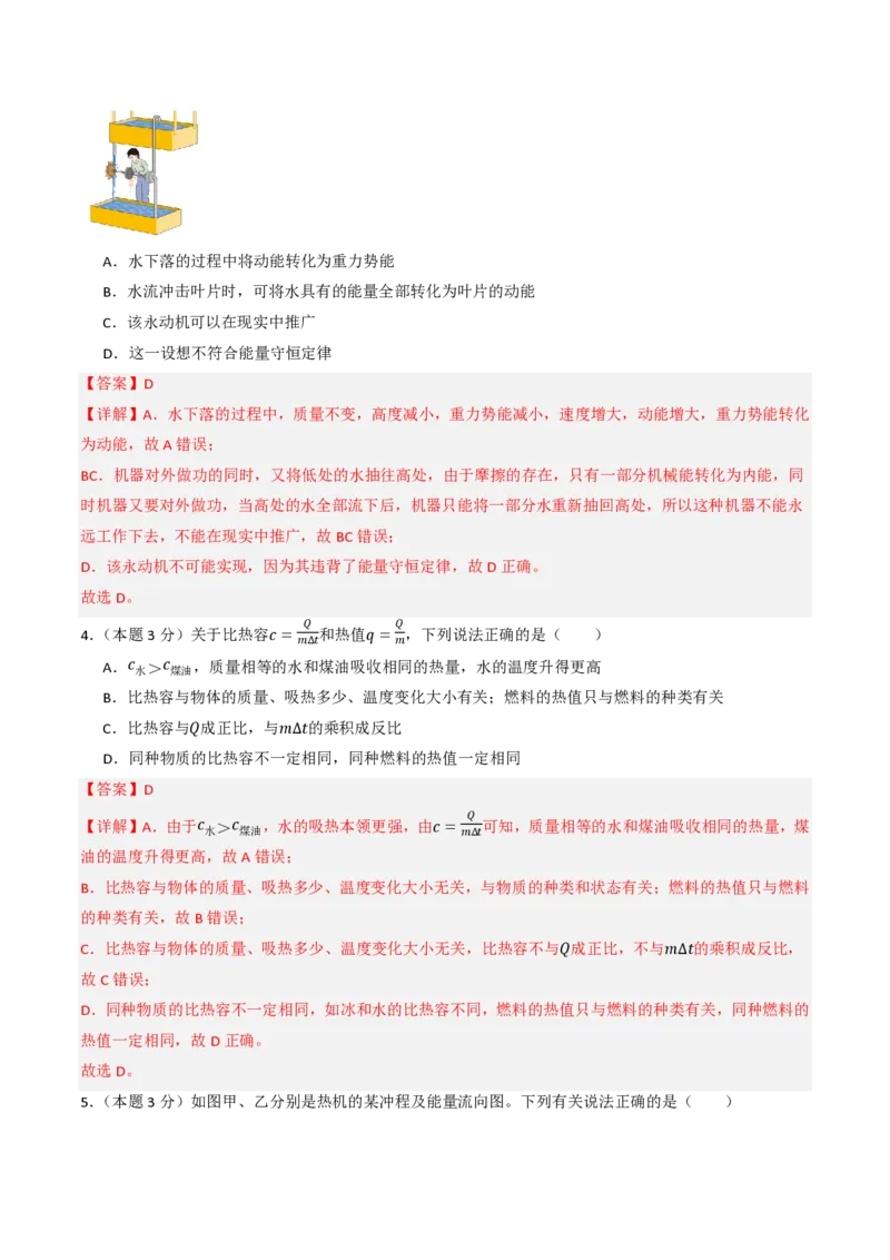 《第14章内能的利用（单元分层自测.能力提升卷）（解析版）_2026秋初中教辅合集_2027学科网&_上好课2026-2027九全物理《同步备课系列》（人教版）26.7》第2页预览