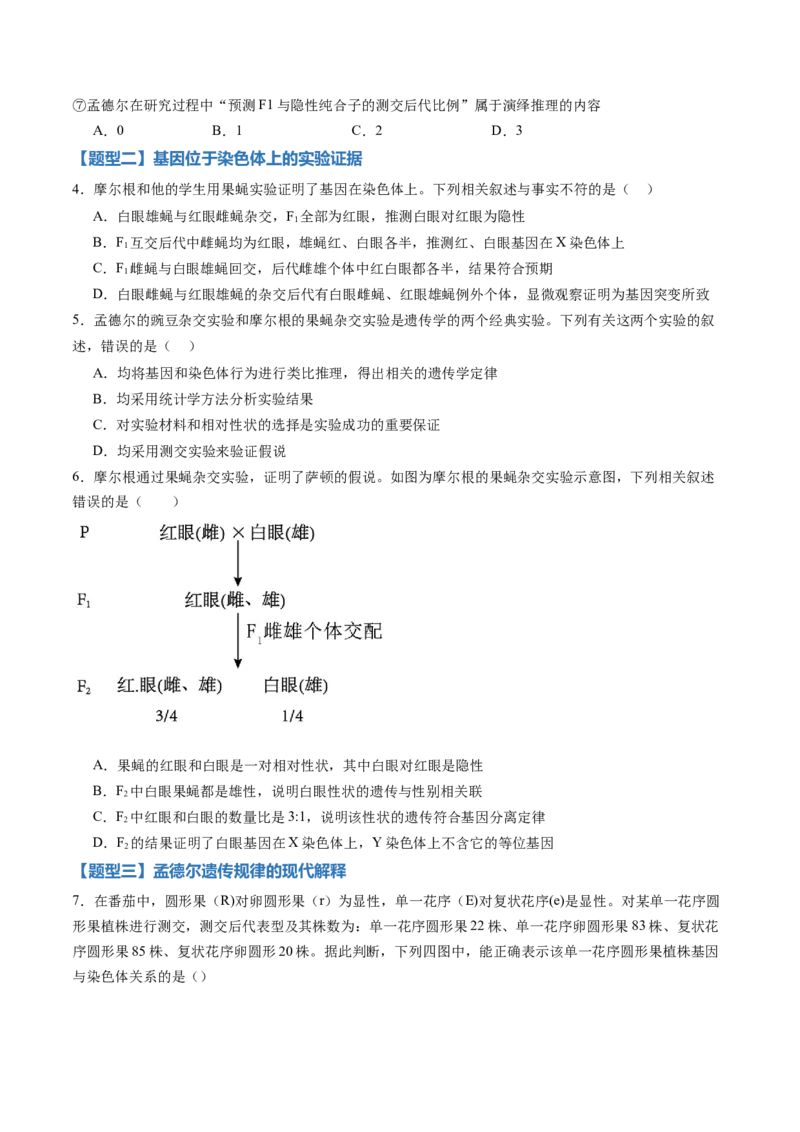 《第16讲伴性遗传和人类遗传病（专项训练）（黑吉辽蒙专用）（学生版）_高考一二三轮复习_生物_2026年高考生物一轮_2026年高考生物一轮课件+讲义+练习（黑吉辽蒙专用）-G330》第2页预览