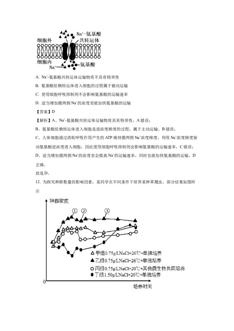 《生物2025年高考真题——浙江卷（6月）(1)_2026版高中《二三轮复习+冲刺复习》_2021-2025生物高考题_2025生物高考题_教师》第6页预览