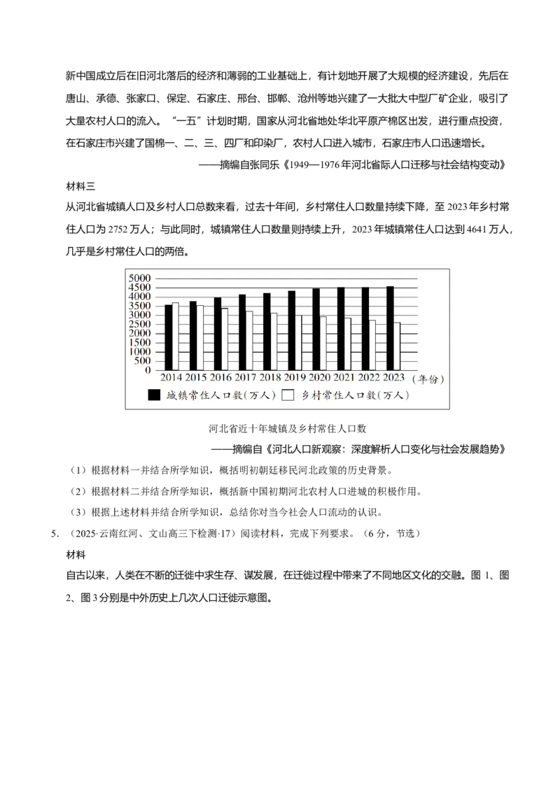 《培优专题04长效热点话题（五大热考情境）（原卷版）_高考一二三轮复习_历史_三轮冲刺_大题精做冲刺2025年高考历史大题突破+限时集训（新高考通用）》第10页预览