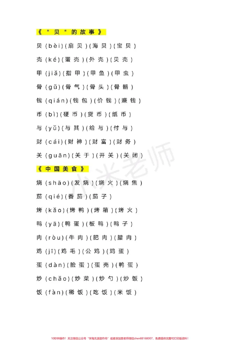 《#感谢qunju888.com我要上热门➭#二年级下册语文#感谢qunju888.com小助手二年级下册语文生字组词》第5页预览