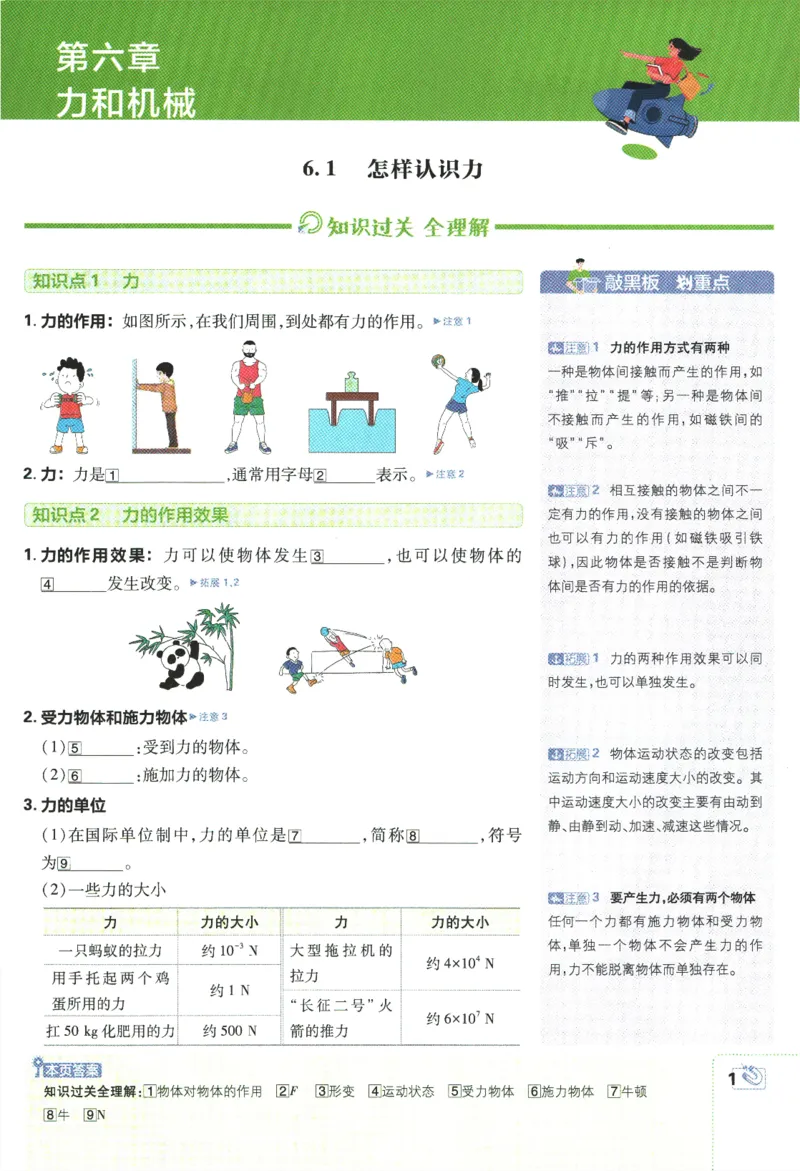 《2024版《初中必刷题》物理8下（HY）-狂K重点_初中全科知识点总结和试卷_赠送习题试卷_初中3年学习辅助资料_2、2025初中必刷题合集_初中必刷题23+24+25上册_24初中必刷题上册+下册全》第5页预览