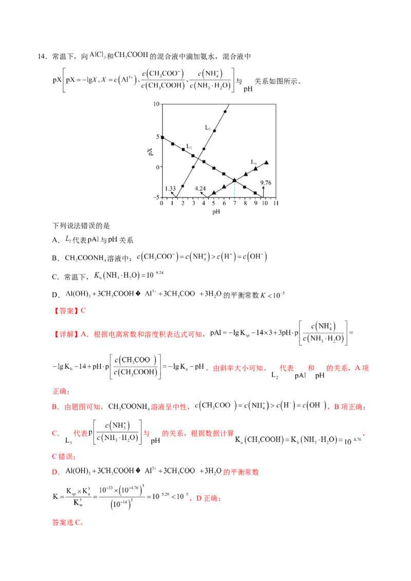 《化学（河南卷）（全解全析）_高考一二三轮复习_化学_2026年-化学高考专项复习_2026年高考第一二三次模拟考试化学-G181_高考化学第三次模拟考试24套_化学（河南卷）》第9页预览