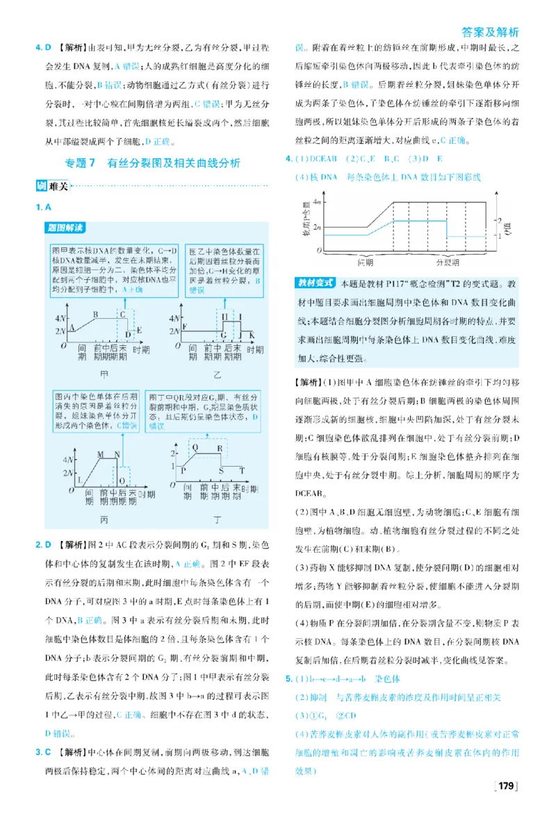 《第6章细胞的生命历程_2027高中必刷题_必刷题2027_2027高一高二必刷题_生物_生物必修一人教_答案解析》第5页预览