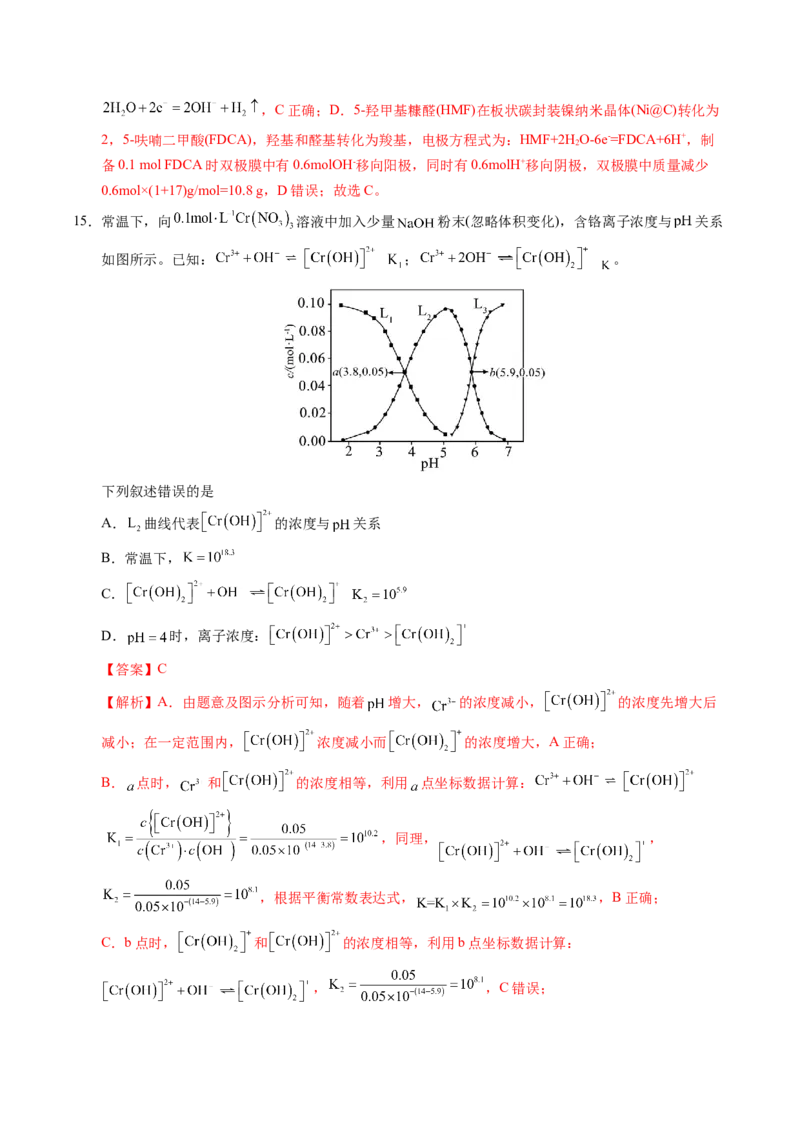 《化学（山东卷）（全解全析）_高考一二三轮复习_化学_2026年-化学高考专项复习_2026年高考第一二三次模拟考试化学-G181_高考化学第二次模拟卷26套_化学（山东卷）》第9页预览