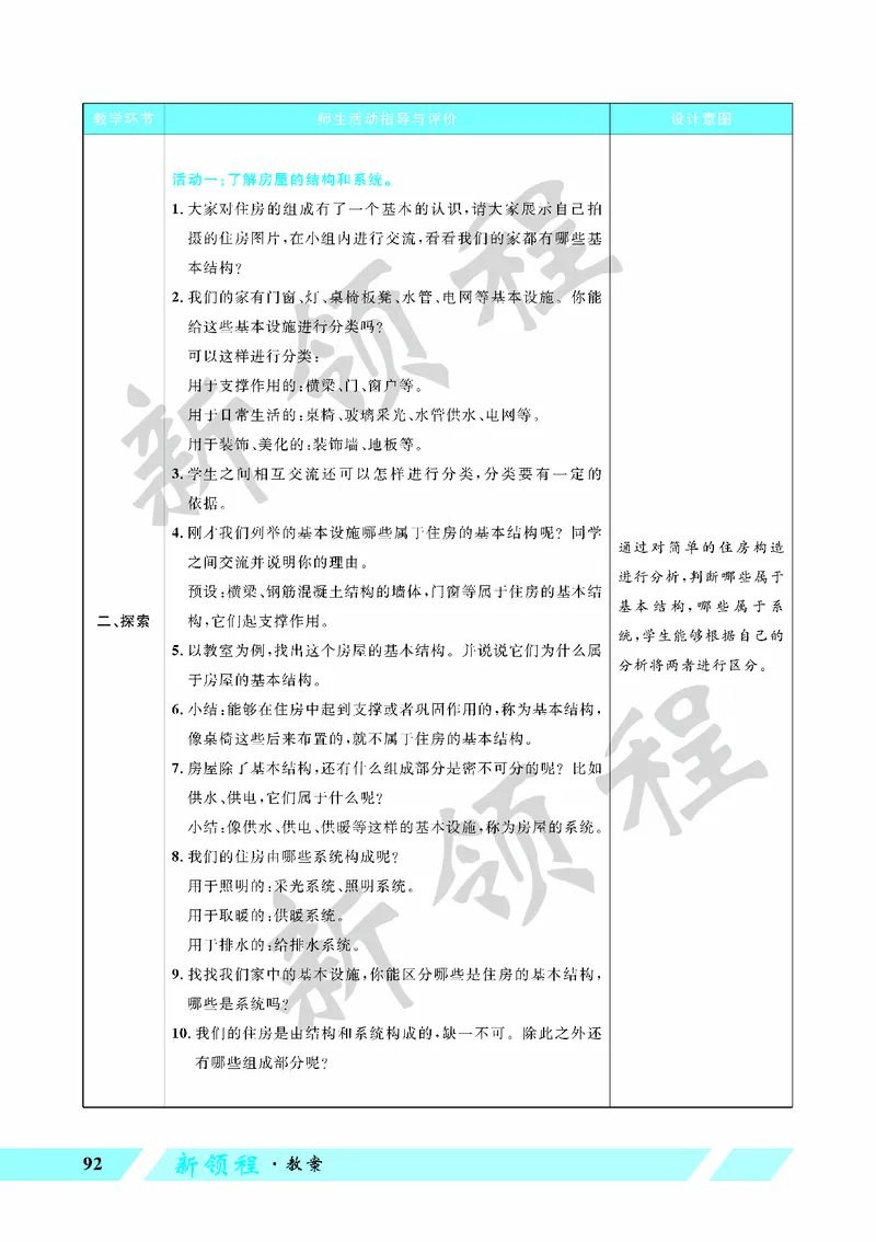 《教案—第1课时了解我们的住房_26春小学语数英道科各版本《课件+教案》_26春教科版科学《课件+教案》1-6年级下册_六下_第一单元小小工程师_第一单元小小工程师》第2页预览