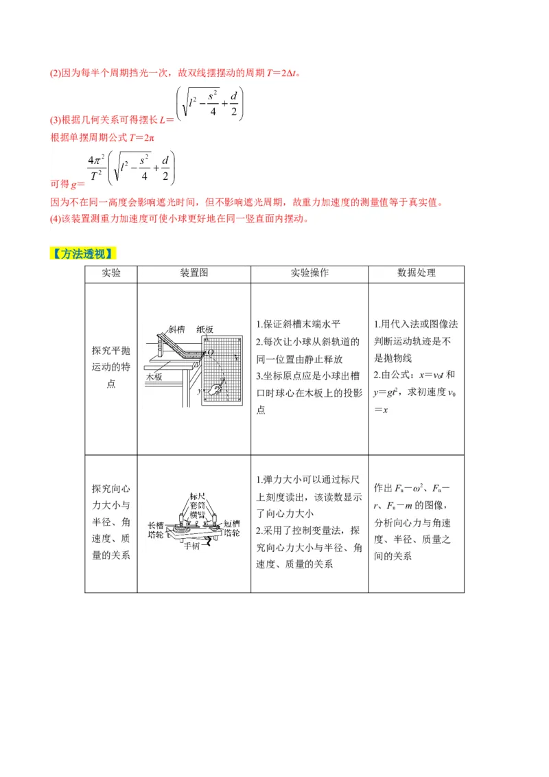 《专题09力学实验（4大题型）（题型专练）（全国通用）（教师版）_高考一二三轮复习_物理_2026年-物理高考二轮复习_2026年高考物理重难点讲义专练（新高考通用）-G102(1)_2026版》第10页预览