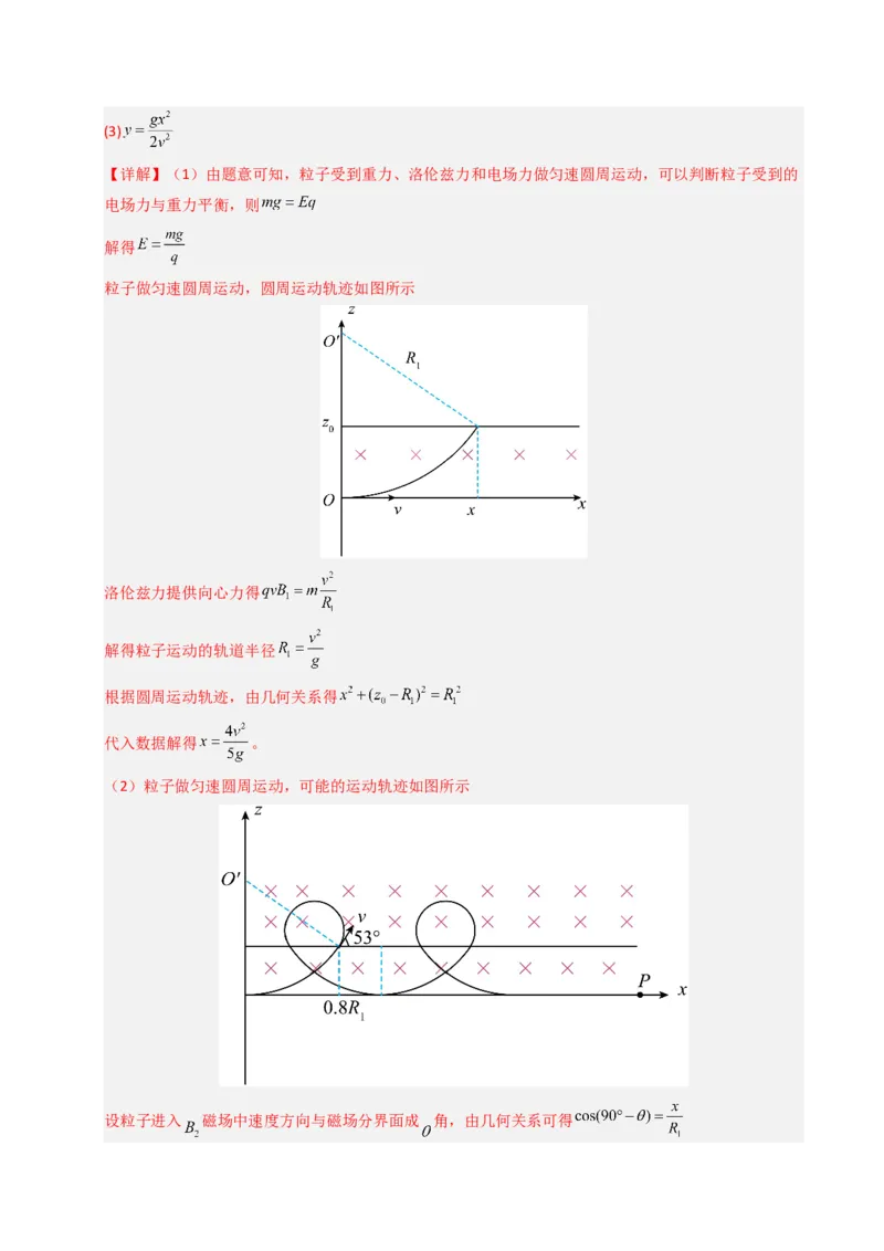 《专题21带电粒子在复合场中标的运动（全国通用）（教师版）_高考一二三轮复习_物理_2026年-物理高考专项复习_十年（2016-2025）高考物理真题分类汇编（全国通用）-G15》第10页预览