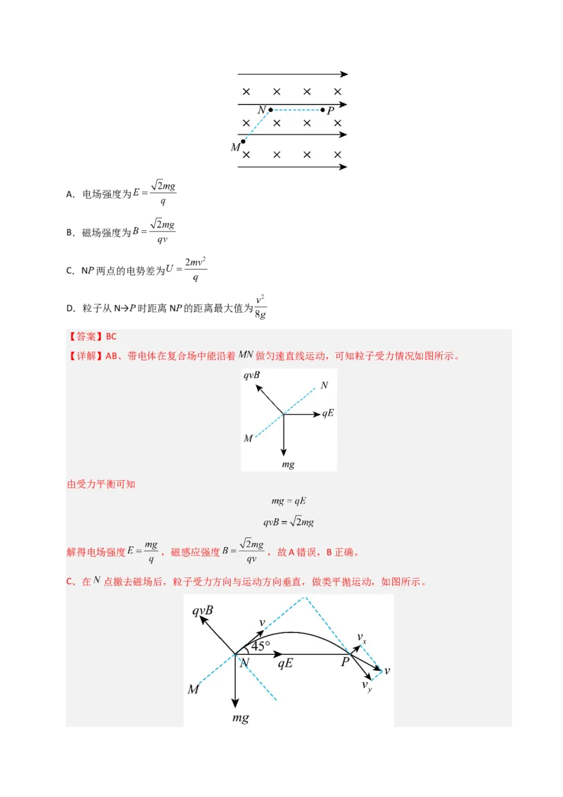 《专题21带电粒子在复合场中标的运动（全国通用）（教师版）_高考一二三轮复习_物理_2026年-物理高考专项复习_十年（2016-2025）高考物理真题分类汇编（全国通用）-G15》第2页预览