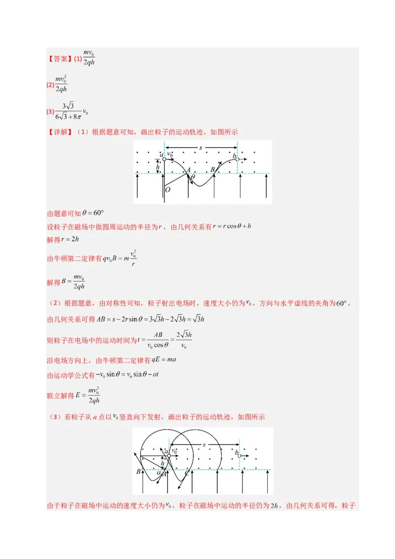 《专题21带电粒子在复合场中标的运动（全国通用）（教师版）_高考一二三轮复习_物理_2026年-物理高考专项复习_十年（2016-2025）高考物理真题分类汇编（全国通用）-G15》第8页预览