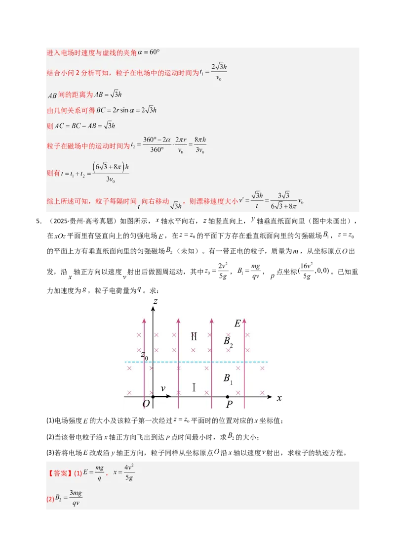 《专题21带电粒子在复合场中标的运动（全国通用）（教师版）_高考一二三轮复习_物理_2026年-物理高考专项复习_十年（2016-2025）高考物理真题分类汇编（全国通用）-G15》第9页预览