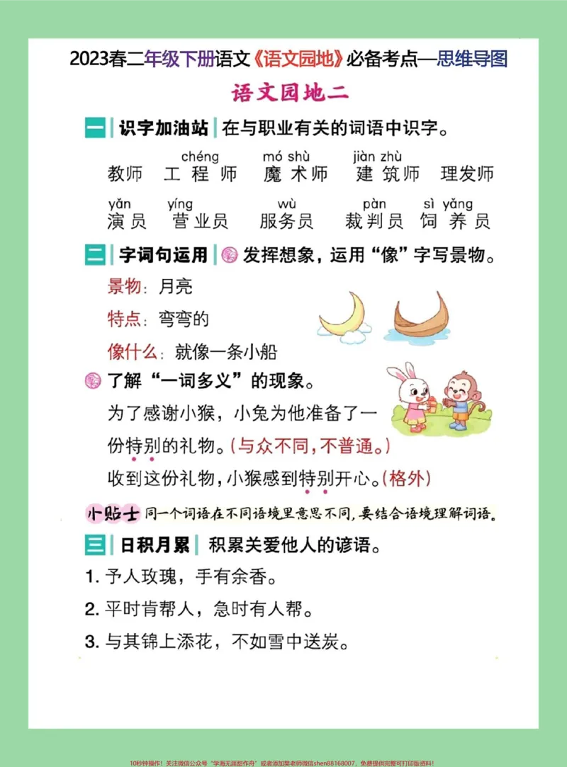 《#家长收藏孩子受益#二年级语文#必考考点家长为孩子保存保存学习》第3页预览