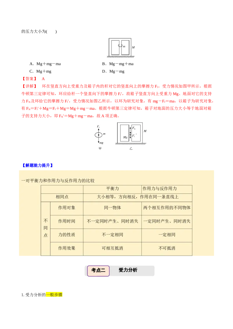 《第09讲共点力平衡（举一反三讲义）（全国通用）（教师版）_高考一二三轮复习_物理_2026年-物理高考专项复习_2026年高考物理举一反三系列（新高考通用）-G249_资料_2026版》第4页预览