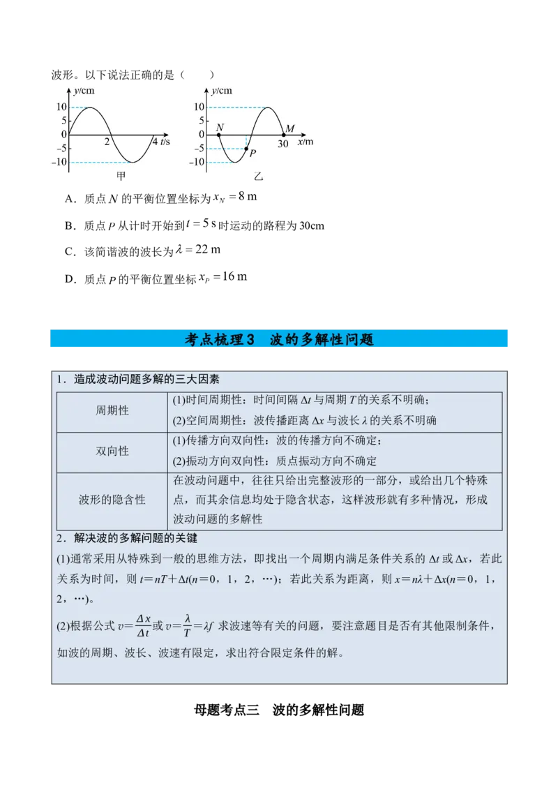 《专题21机械波-（精讲）高考母题一题三练（学生版）_高考一二三轮复习_物理_2026年-物理高考专项复习_2026年高考物理复习高考母题一题三练-G433_资料》第7页预览