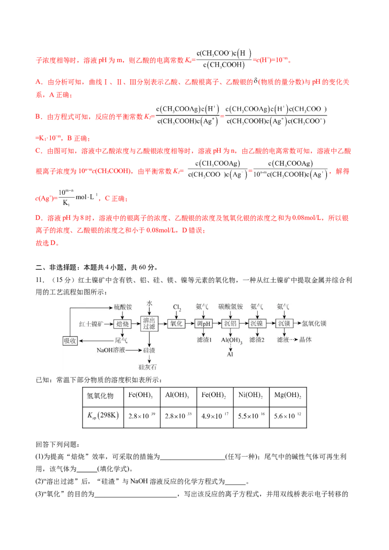 《化学一模突破卷01（福建专用）（全解全析）_高考一二三轮复习_化学_2026年-化学高考专项复习_2026年高考第一二三次模拟考试化学-G181_高考化学第一次模拟卷23套_2026版》第8页预览