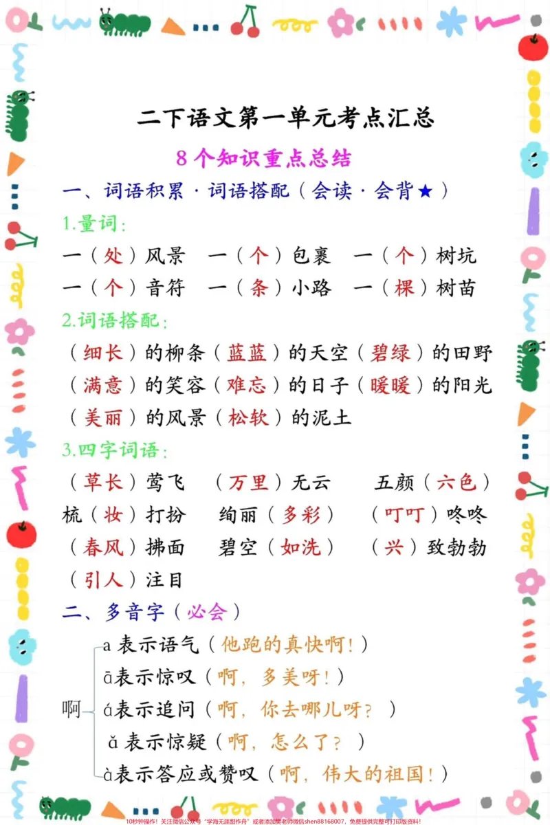 《二年级下册重点知识总结。#二年级#家庭教育#知识分享#家庭#宝妈_最新小学1-9年级各科+幼升小+综合类学习资源汇总包_价值20万元!最新小学1-9年级各科+幼升小+综合类学习资源汇总包》第2页预览