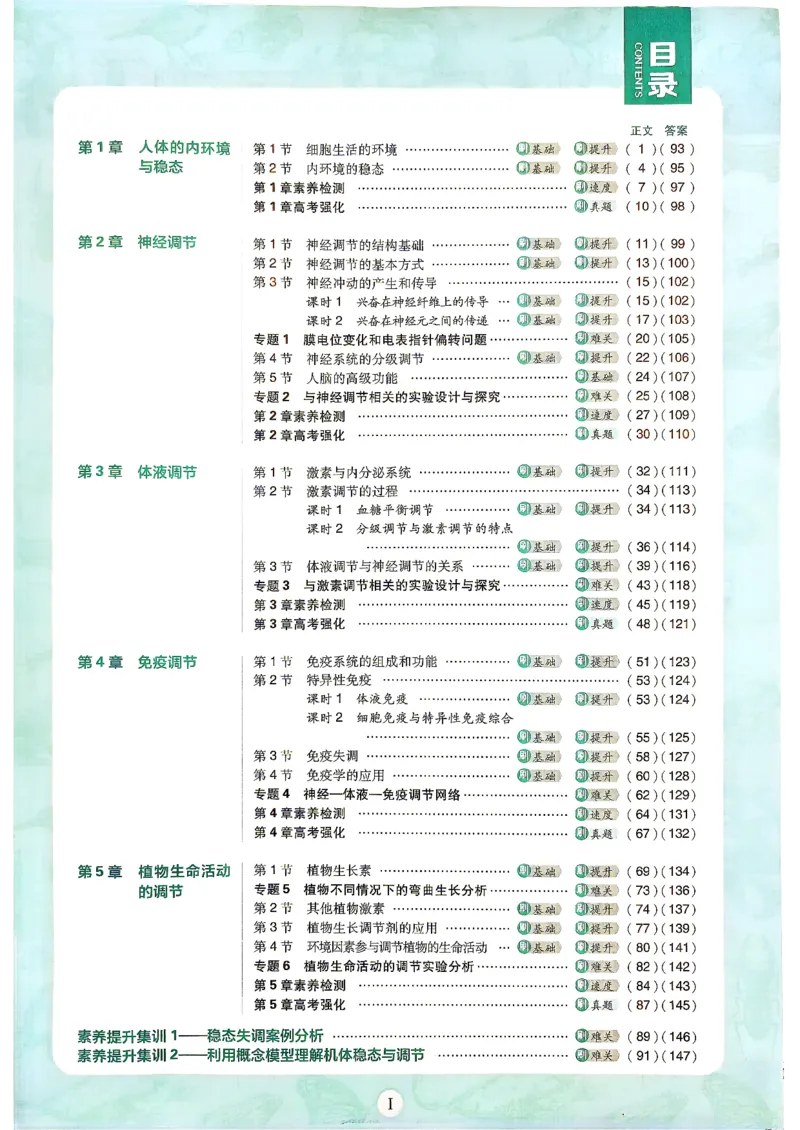 《生物选择性必修1_2027高中必刷题_必刷题2027_2027高一高二必刷题_生物_生物选择性必修一人教版》第4页预览