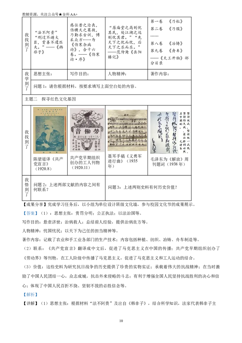 《2025山西省中考历史真题(解析版)_历年中考真题2013-2025_初中历史历年中考真题（2013-2025）_初中历史历年中考真题（2025）_2025山西省中考历史真题》第10页预览