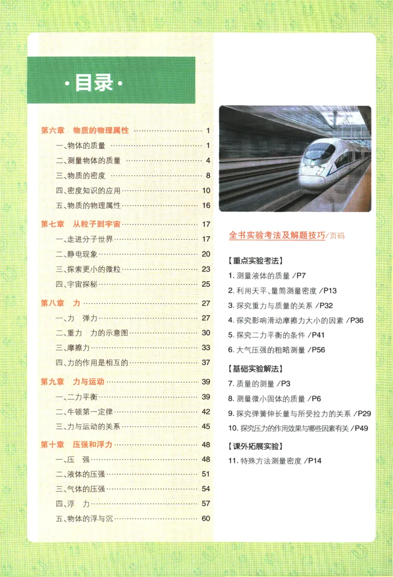 《2024版《初中必刷题》物理8下（SK）-狂K重点_初中全科知识点总结和试卷_赠送习题试卷_初中3年学习辅助资料_2、2025初中必刷题合集_初中必刷题23+24+25上册_24初中必刷题上册+下册全》第4页预览