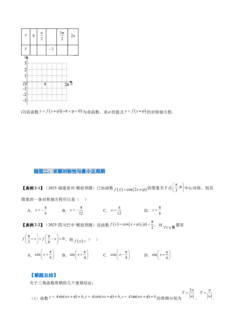 《4.3三角函数的图象与性质（3大考点9大题型）（讲义精练）（学生版）_高考一二三轮复习_数学_2026年_2026年新高考数学大一轮复习讲义之技巧精讲与题型全归纳（新高考专用）-G414_资料》第7页预览