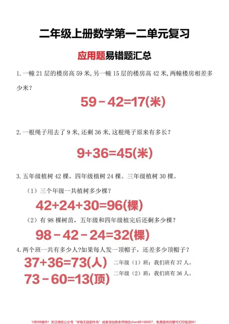 《#学习资料分享#关注我每天坚持分享知识#易错题#学霸秘籍》第1页预览