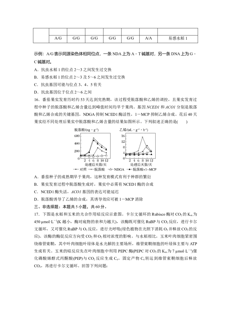 《湖南卷（精校版）-6fbef91a99f9_2026版高中《二三轮复习+冲刺复习》_高考生物生物二轮2026届高考生物步步高大二轮专题复习教师用书(word版)+教师用书配套PPT+题库(word版)(完整版)》第5页预览