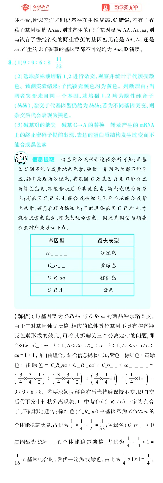 《第8章生物的变异与进化_2027高中必刷题_必刷题2027_2027高一高二必刷题_高考必刷题_高中必刷题_2027版高中《必刷题600分考点700分考法》（全科）_27版生物_生物答案》第4页预览