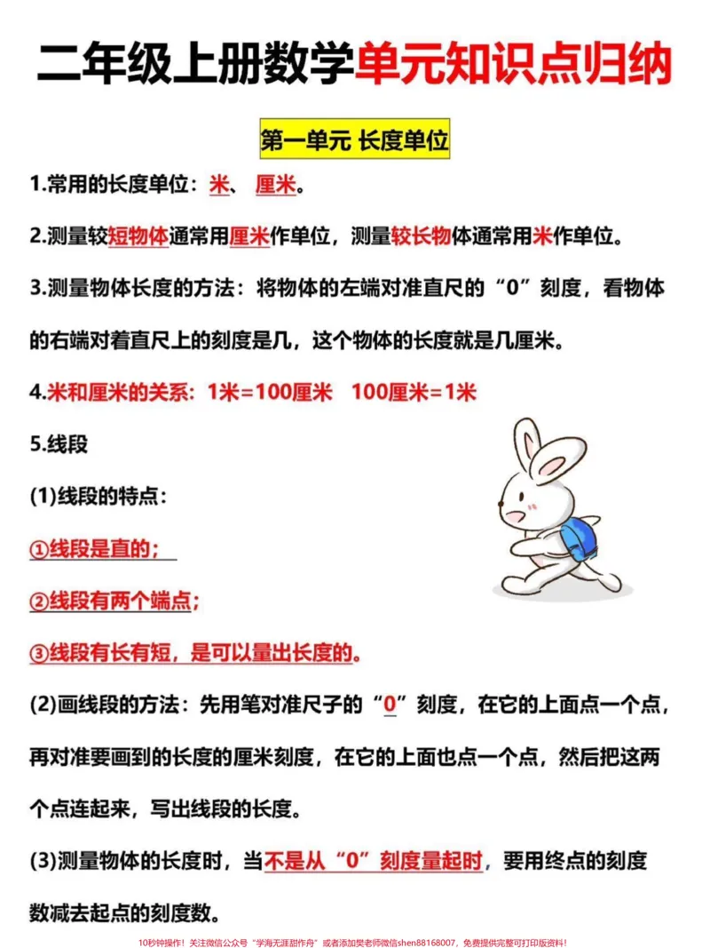 《二年级上册数学单元知识点汇总。二年级上册数学知识点汇总,老师给大家整理出来了。家长给孩子打印一份出来学习。都是考试常考必考知识点,有电子版可打印,家长快给孩子打印出来学习吧!#知识点总结#二年级数学#学霸秘籍@qunju888.com小助手》第2页预览