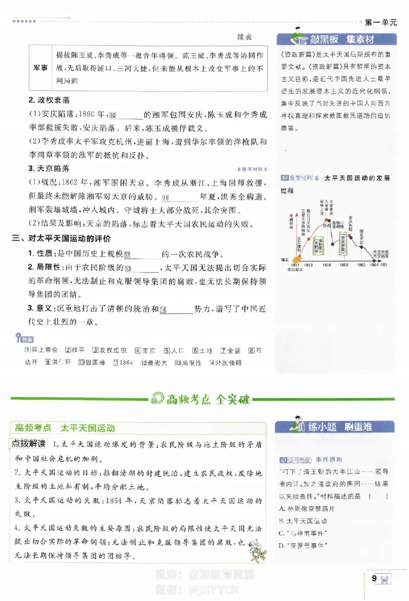 《2024版初中必刷题-八上历史人教版狂K重点_初中全科知识点总结和试卷_赠送习题试卷_初中3年学习辅助资料_2、2025初中必刷题合集_初中必刷题23+24+25上册_24初中必刷题上册+下册全_2024版》第10页预览
