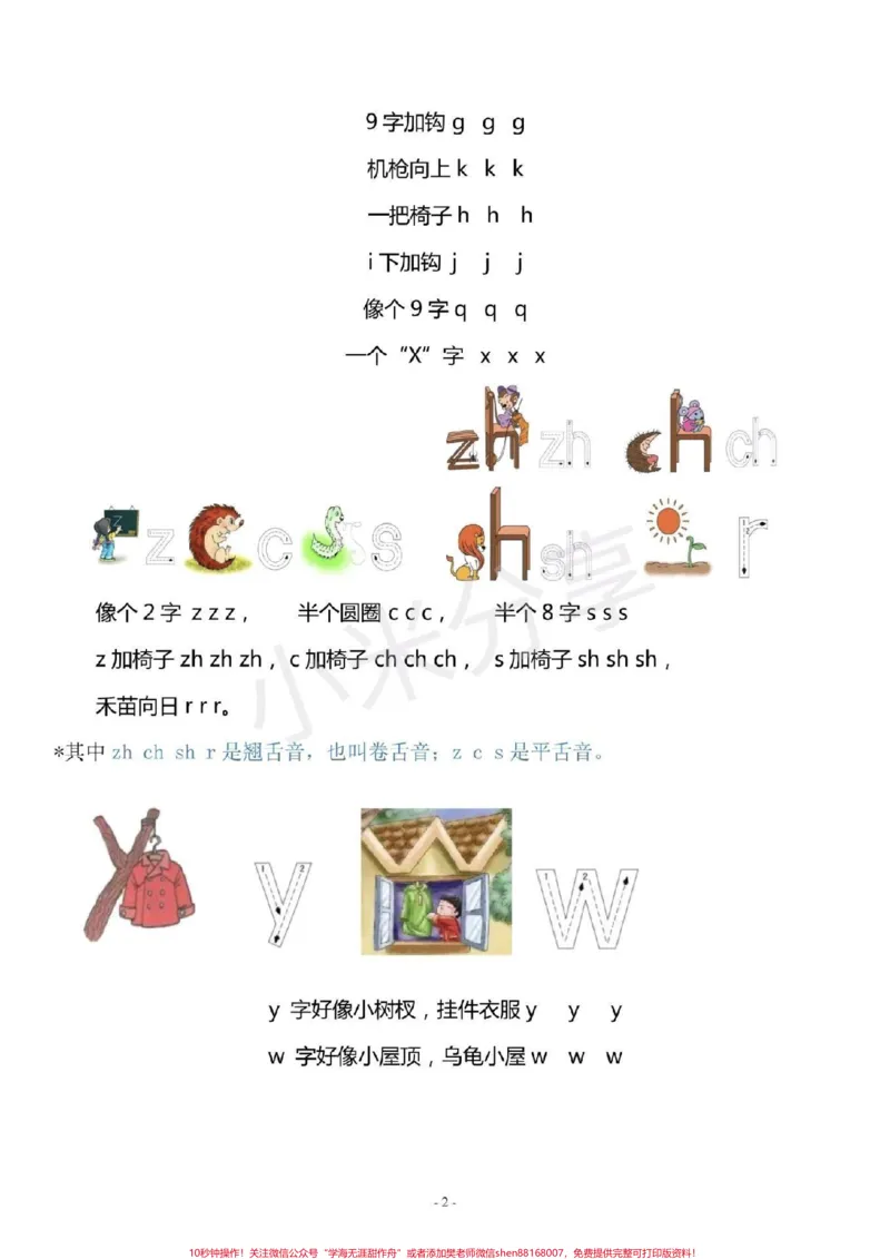 《#学拼音#幼小衔接#一年级语文汉语拼音重点家长保存打印吧_最新小学1-9年级各科+幼升小+综合类学习资源汇总包_价值20万元!最新小学1-9年级各科+幼升小+综合类学习资源汇总包》第2页预览