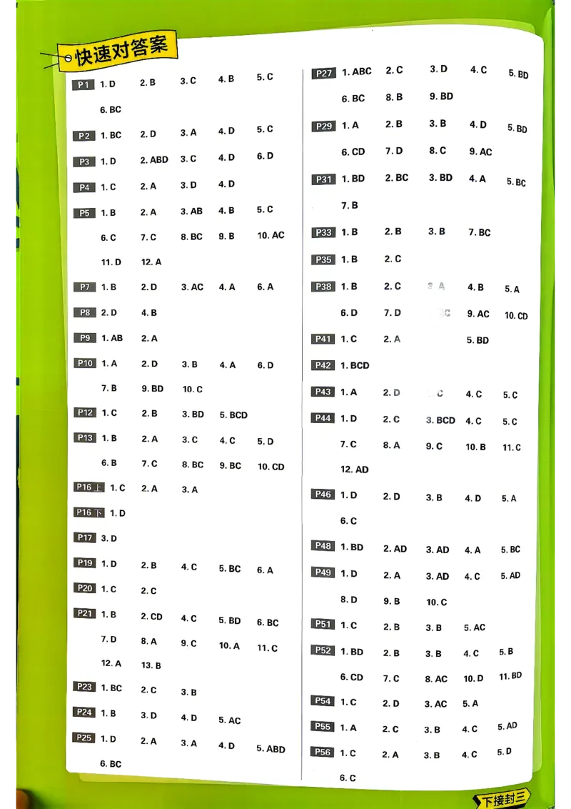 《必刷题第一册物理答案_2027高中必刷题_必刷题2027_2027高一高二必刷题_物理_2027高中必刷题物理（必修一人教）》第2页预览