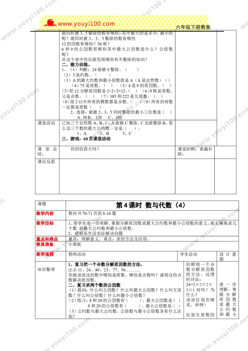《第五单元总复习_26春小学语数英道科各版本《课件+教案》_26春各版本数学《课件+教案》1-6年级下册_26春西师大版数学1-6年级下册教案课件PPT_西师大版数学六年级下册教案课件（26春）》第7页预览