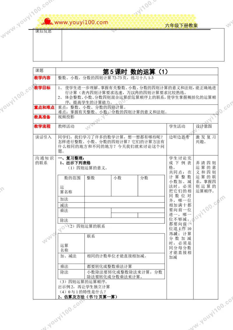 《第五单元总复习_26春小学语数英道科各版本《课件+教案》_26春各版本数学《课件+教案》1-6年级下册_26春西师大版数学1-6年级下册教案课件PPT_西师大版数学六年级下册教案课件（26春）》第9页预览