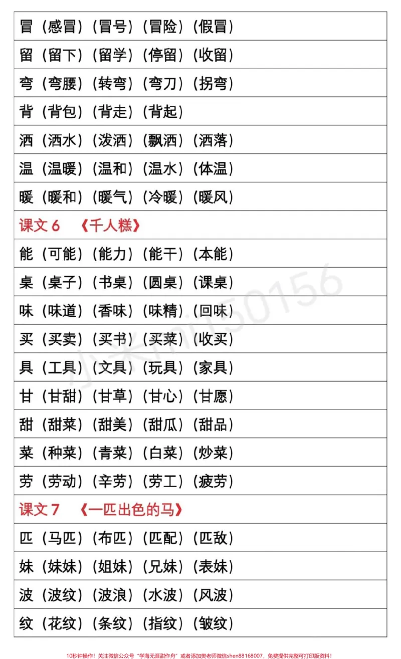 《#感谢qunju888.com我要上热门#qunju888.com热门#二年级下册语文#生字组词#家长为孩子收藏》第3页预览