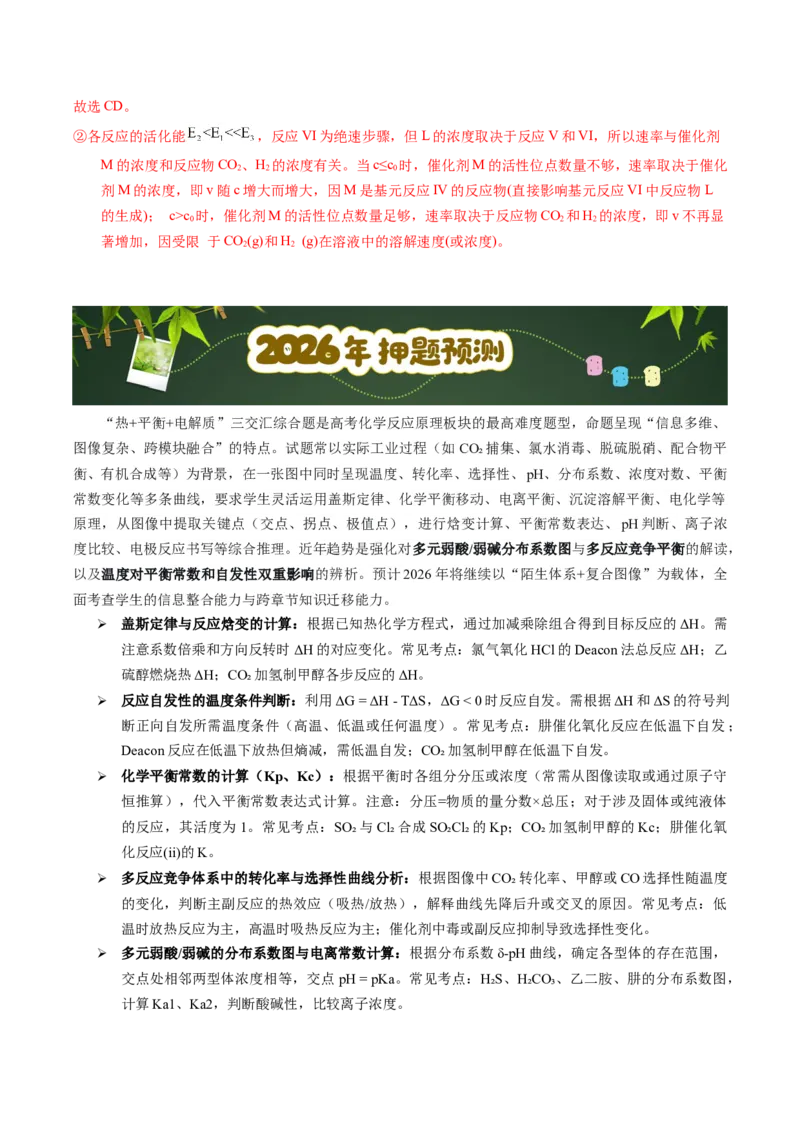 《第23天押原理综合•热+平衡+电解质：图像中的“三交汇”——ΔH、K、pH同图分析（教师版）_高考一二三轮复习_化学_2027年高考化学专项复习》第8页预览