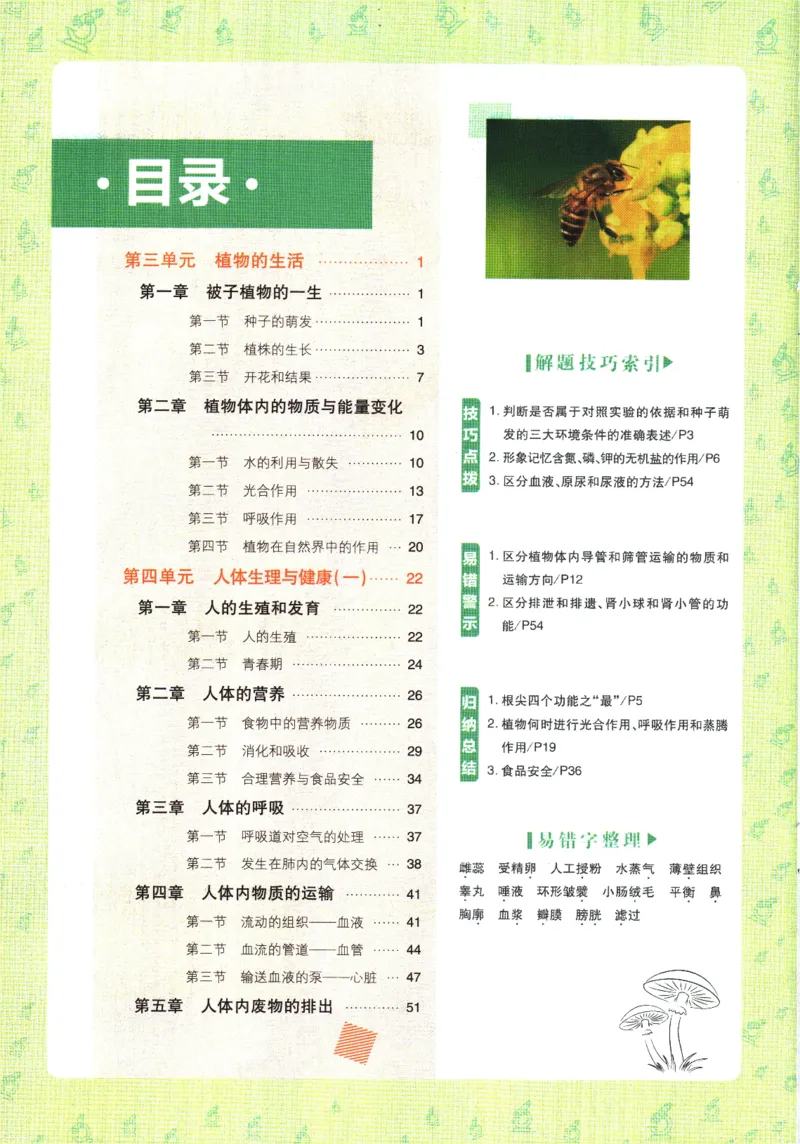 《2025版《初中必刷题》生物RJ7下新教材狂K重点_初中全科知识点总结和试卷_赠送习题试卷_初中3年学习辅助资料_2、2025初中必刷题合集_25春必刷题初中下册_2025版必刷题七下生物人教》第4页预览