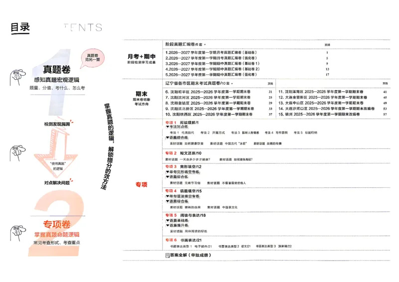 《沪教九上真题的逻辑（专项卷）_2026秋初中教辅合集_2027学习之星_2027《学习之星•真题的逻辑》9上英语（沪教）》第2页预览