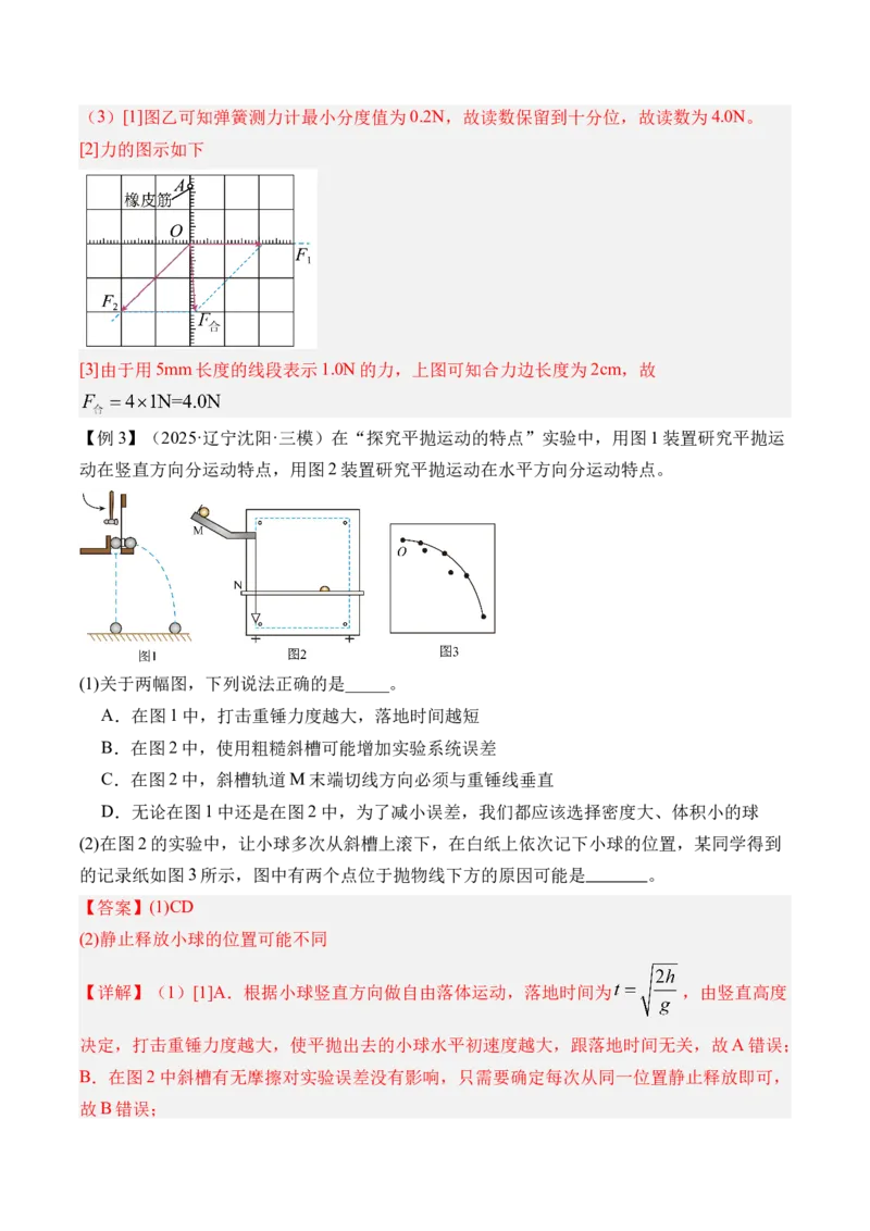 《第21讲实验5探究平抛运动的特点-（讲义）（教师版）_高考一二三轮复习_物理_2026年_2026年高考物理一轮复习精讲精练-G367(1)_资料》第6页预览