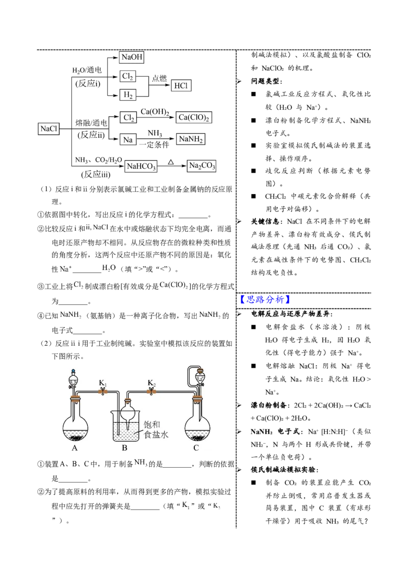 《3-20氯碱工业和纯碱工业（学生版）_高考一二三轮复习_化学_2026年-化学高考专项复习_22026年高考化学培优微突破讲义（全国通用）》第4页预览