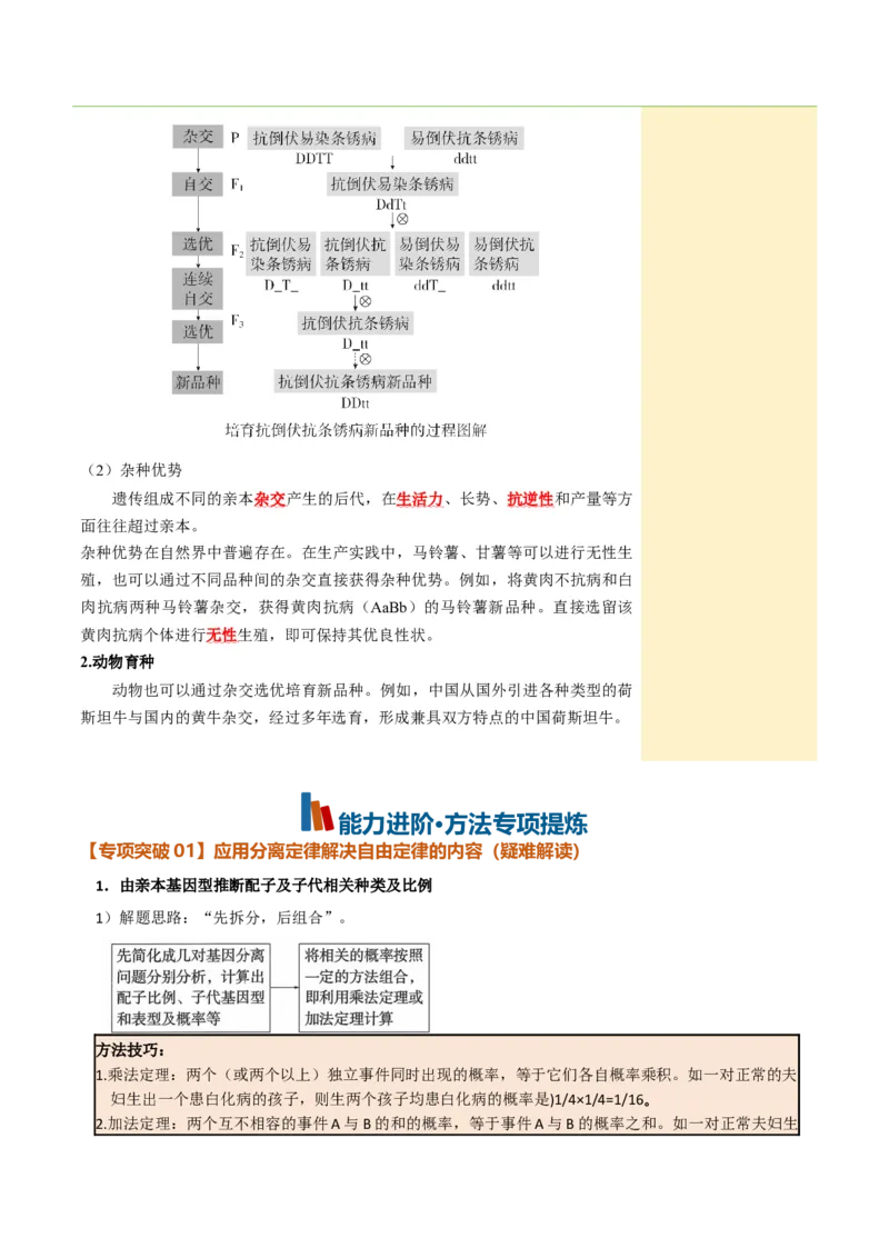 《第16讲自由组合定律（知识清单）（全国通用）（学生版）_高考一二三轮复习_生物_2027年高考生物一轮_2027年高考生物一轮复习知识清单（全国通用）-G56_2027版》第7页预览