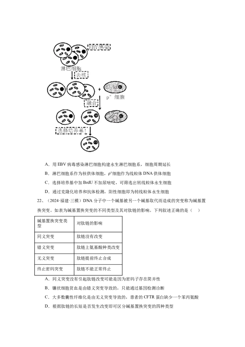 《专题08遗传的物质基础（DNA的结构、复制、转录、翻译）（学生版）_高考一二三轮复习_生物_2026年-生物高考专项复习_2025年高考生物三模试题分类汇编（新高考通用）_2024版》第9页预览