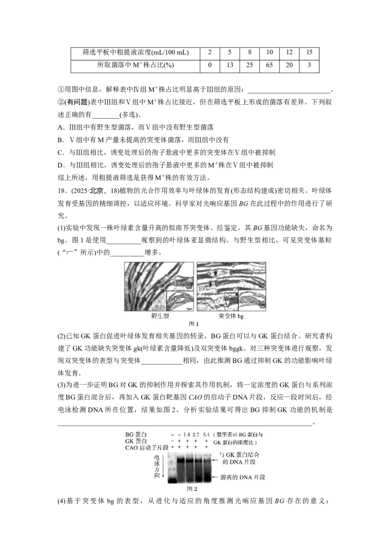 《生物2025年高考真题——北京卷（精校版）(1)_2026版高中《二三轮复习+冲刺复习》_2021-2025生物高考题_2025生物高考题_学生》第6页预览