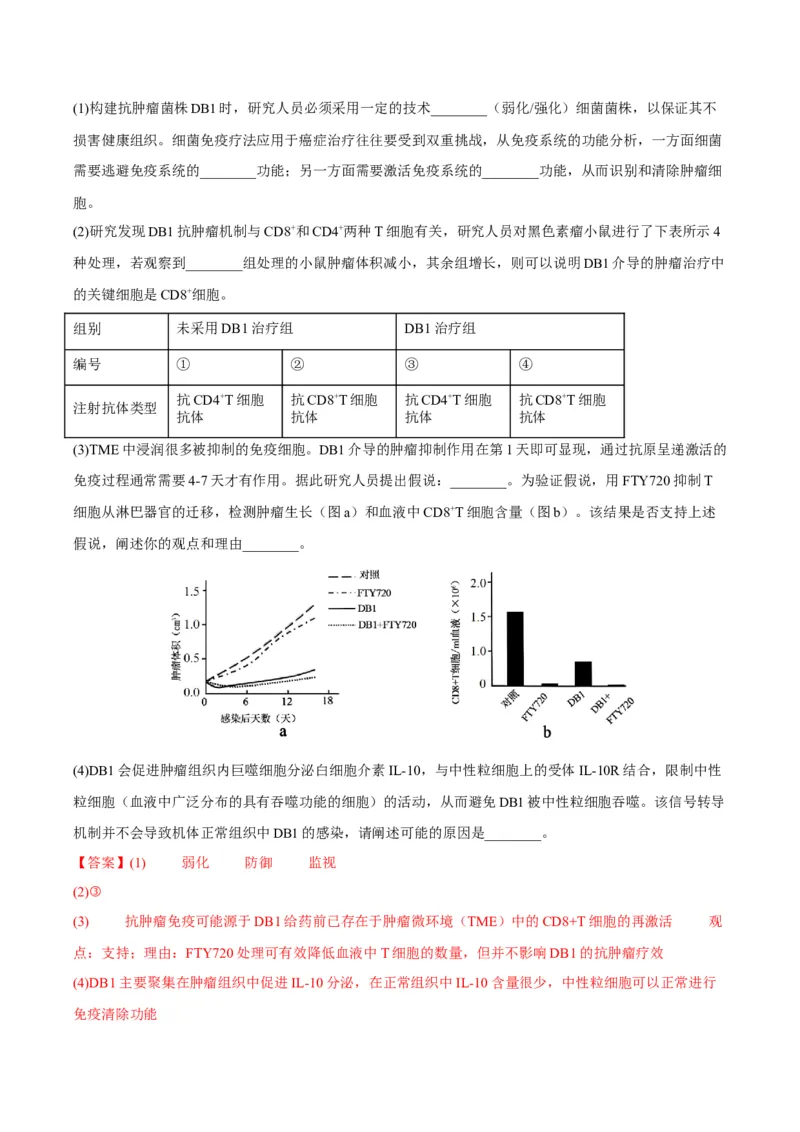 《专题08免疫与植物生命活动的调节（2大考点）（教师版）(1)_高考一二三轮复习_生物_2027年高考生物专项_2026年高考生物二模试题分类汇编（黑吉辽蒙专用）-G295_2026版》第9页预览