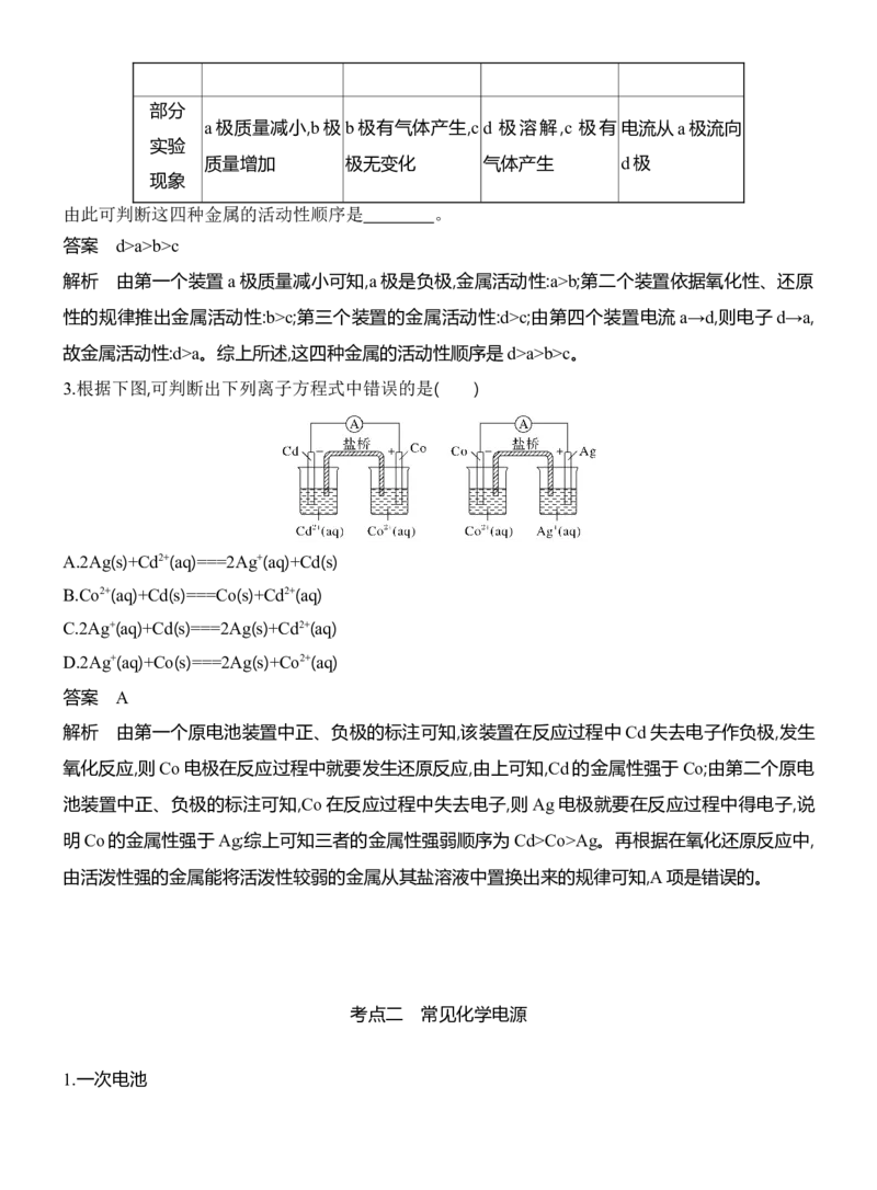 《2027届高考化学一轮复习讲义：1.3原电池常见化学电源_高考一二三轮复习_化学_2027年高考化学一轮_42027届高考化学一轮考点复习讲义》第5页预览