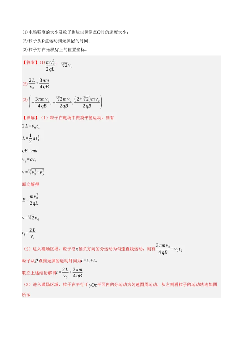 《压轴10带电粒子在叠加场中的运动（压轴题专练）（全国通用）（解析版）_高考一二三轮复习_物理_2026年-物理高考专项复习_2026年高考物理终极冲刺讲练测（全国通用）-G459_2026版》第5页预览