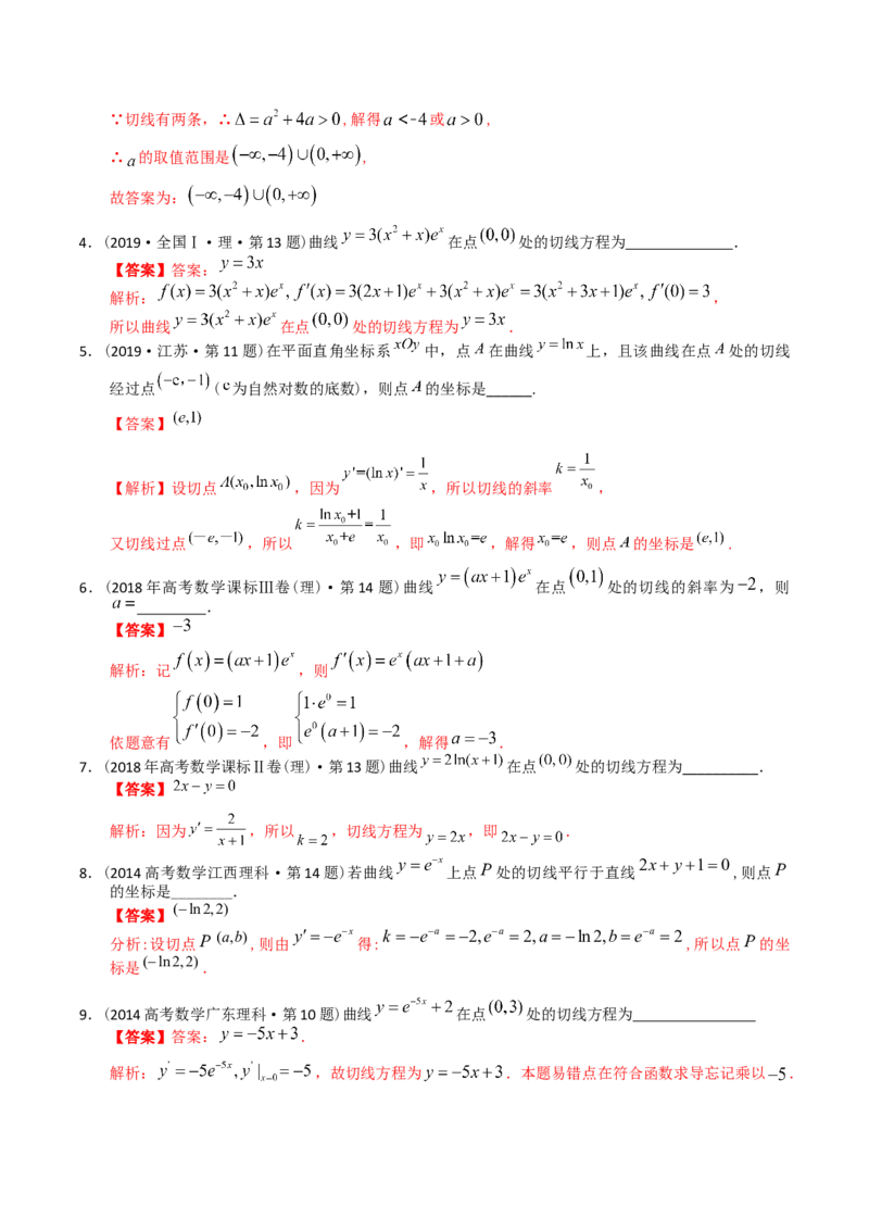 《专题05导数选择、填空（理科）（解析版）-十年（2014-2023）高考数学真题分项汇编（全国通用）_初高中资料库_高中资料库（转存避免链接过期失效）_高中数学》第7页预览