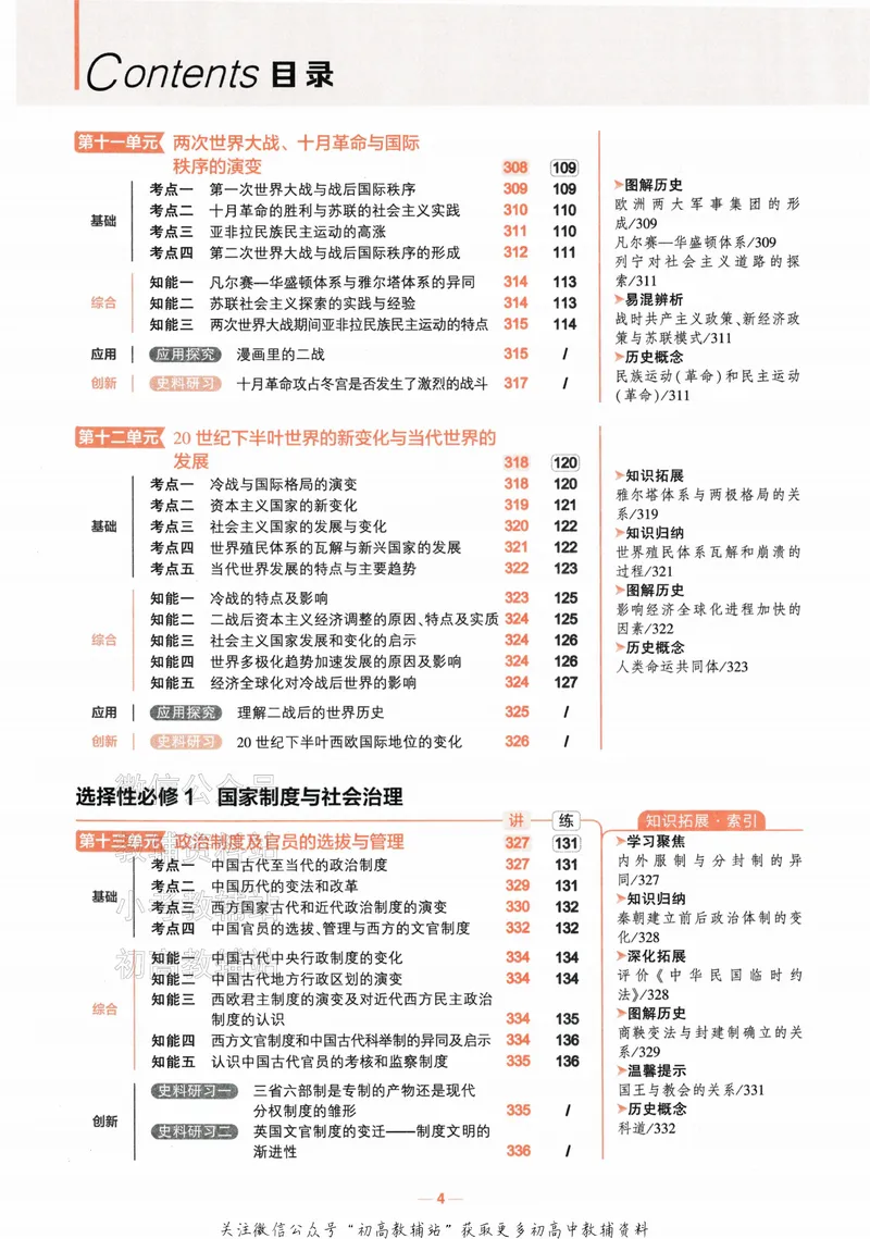 《2024版53A版新高考历史知识讲解_2024A版学生用书》第6页预览