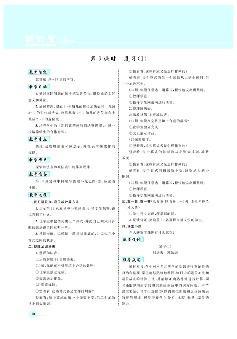 《教案苏1数_26春小学语数英道科各版本《课件+教案》_26春各版本数学《课件+教案》1-6年级下册_26春苏教版数学1-6年级下册教案课件PPT_苏教版数学一年级下册教案课件（26春）》第10页预览