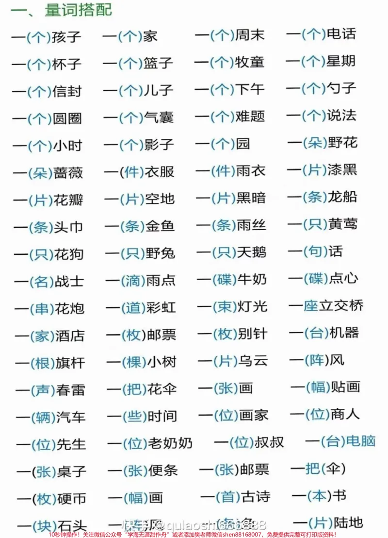 《二年级上册语文期末必考词语搭配汇总整理#家长收藏孩子受益#教育#学习#知识点总结#期末复习》第1页预览