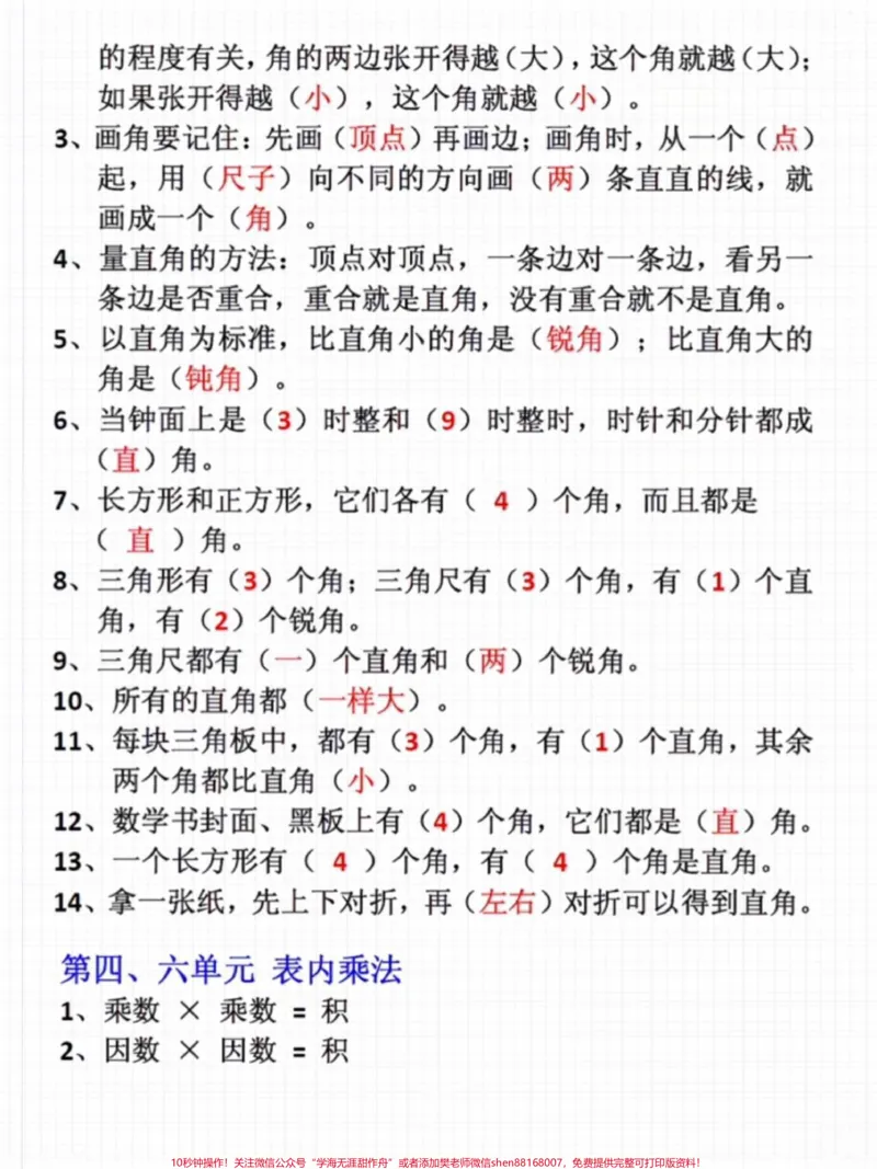 《二年级上册数学必背公式总结#一升二#二年级上册数学#知识点总结》第2页预览